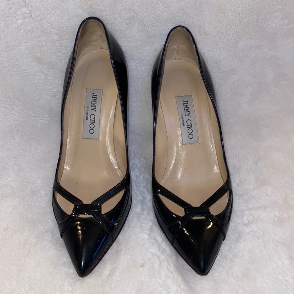 Jimmy Choo Black patent leather Heels size 37